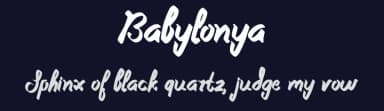 Babylonya by Yahhya Anas — Script Handwritten Font — thumbnail 2