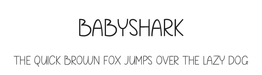 Babyshark by Micro Andi — Script Handwritten Font