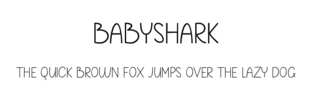 Babyshark by Micro Andi — Script Handwritten Font