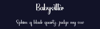 Babysitter by Inermedia Studio — Script Handwritten Font — thumbnail 2