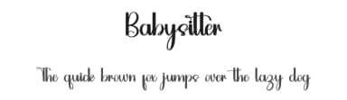Babysitter by Inermedia Studio — Script Handwritten Font — thumbnail 1