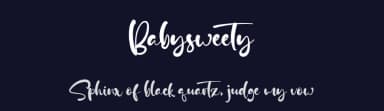 Babysweety by Vztype Studio — Script Handwritten Font — thumbnail 2