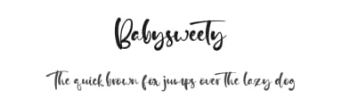 Babysweety by Vztype Studio — Script Handwritten Font — thumbnail 1