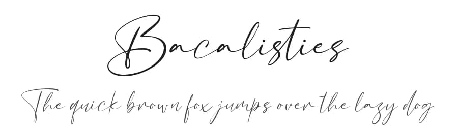 Bacalisties by Abas Creative — Script Handwritten Font
