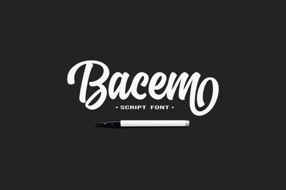 Bacem Font by Ngattboy — Script Handwritten Font