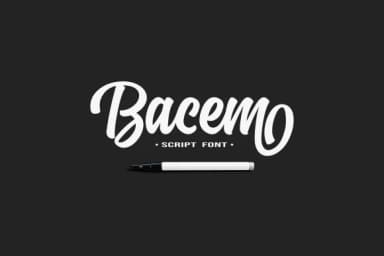 Bacem Font by Ngattboy — Script Handwritten Font — thumbnail 1