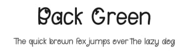 Back Green by Noah Type — Script Handwritten Font — thumbnail 1