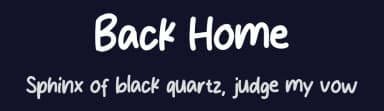 Back Home by MJType — Script Handwritten Font — thumbnail 2