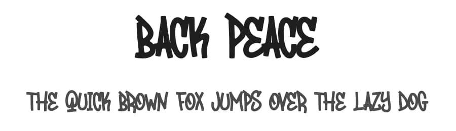 Back Peace by Forberas Club — Script Handwritten Font