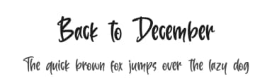 Back to December by Subectype & Orenari — Script Handwritten Font — thumbnail 1