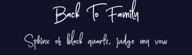 Back To Family by Scratchones — Script Handwritten Font — thumbnail 2