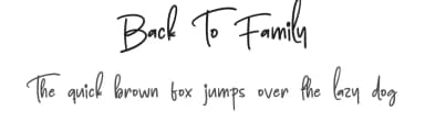 Back To Family by Scratchones — Script Handwritten Font — thumbnail 1