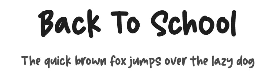Back To School by Graphix Line Studio — Script Handwritten Font