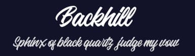 Backhill by InspiraType — Script Handwritten Font — thumbnail 2