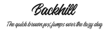 Backhill by InspiraType — Script Handwritten Font — thumbnail 1