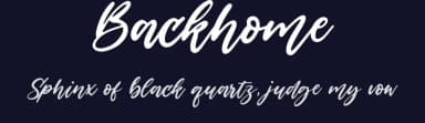 Backhome by Balpirick Studio — Script Handwritten Font — thumbnail 2