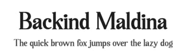 Backind Maldina by Multype Studio — Serif Font — thumbnail 1