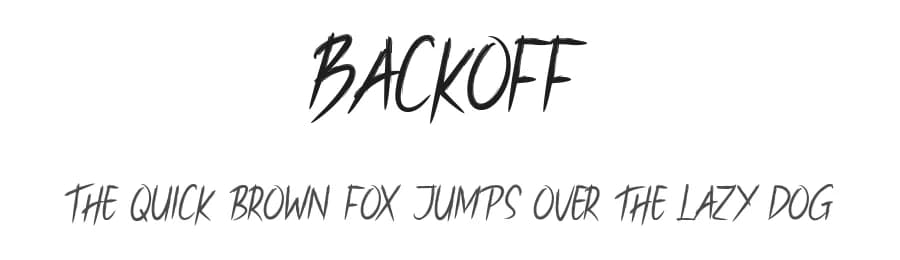 Backoff by Calligraphy Fonts — Script Handwritten Font