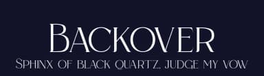 Backover by Alit Design — Serif Font — thumbnail 2