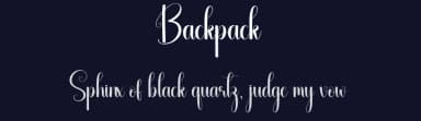 Backpack by Andi Moz — Script Handwritten Font — thumbnail 2