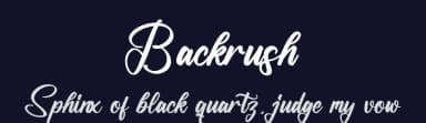 Backrush by Letterena Studios — Script Handwritten Font — thumbnail 2