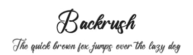 Backrush by Letterena Studios — Script Handwritten Font — thumbnail 1