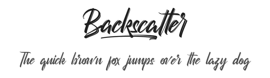 Backscatter by RaisProject — Script Handwritten Font