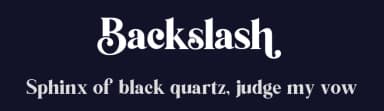 Backslash by Silverdav Studio — Serif Font — thumbnail 2