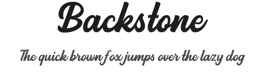 Backstone by Ahweproject — Script Handwritten Font