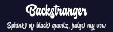 Backstranger by Kong Font — Script Handwritten Font — thumbnail 2