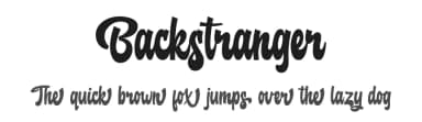 Backstranger by Kong Font — Script Handwritten Font — thumbnail 1