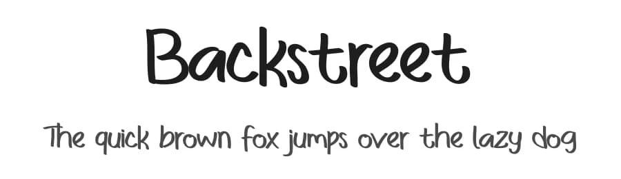 Backstreet by Eddy Goodboy — Script Handwritten Font