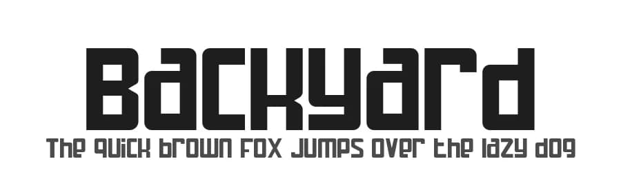 Backyard by Din Studio — Sans Serif Font