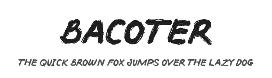 Bacoter by Ali Hamidi — Script Handwritten Font