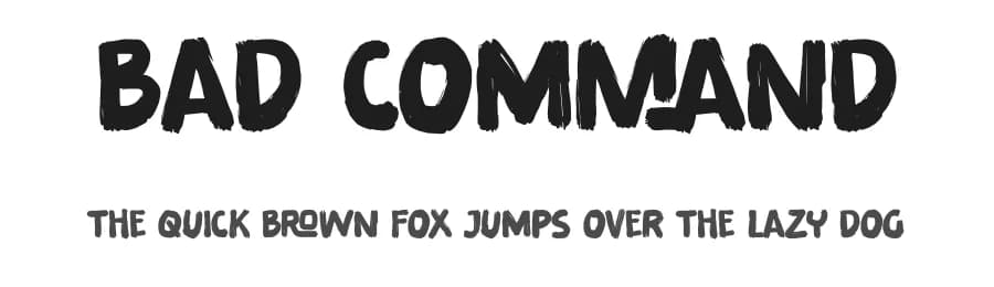 Bad Command by Gassstype — Script Handwritten Font
