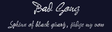 Bad Gong by Peter Wiegel — Script Handwritten Font — thumbnail 2