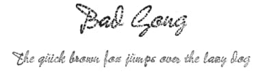 Bad Gong by Peter Wiegel — Script Handwritten Font — thumbnail 1