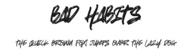 Bad Habits by Gassstype — Script Handwritten Font — thumbnail 1