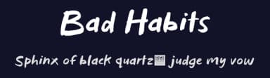 Bad Habits by BLKBK Fonts — Script Handwritten Font — thumbnail 2