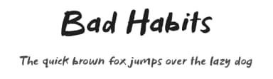 Bad Habits by BLKBK Fonts — Script Handwritten Font — thumbnail 1