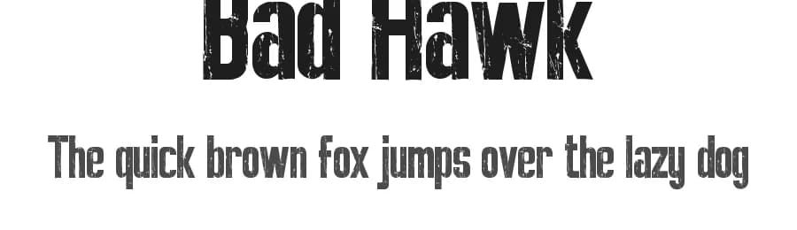 Bad Hawk by Calligraphy Fonts — Sans Serif Font