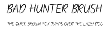 Bad Hunter Brush by Abas Creative — Script Handwritten Font — thumbnail 1