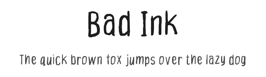 Bad Ink by Excellent Ritma Florendia — Script Handwritten Font