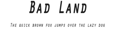 Bad Land by Leonard Posavec - LeoSupply.co — Sans Serif Font — thumbnail 1