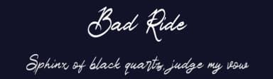 Bad Ride by Ianmikraz — Script Handwritten Font — thumbnail 2