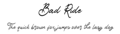 Bad Ride by Ianmikraz — Script Handwritten Font — thumbnail 1