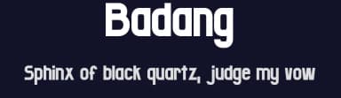 Badang by Cenz Qobbal — Sans Serif Font — thumbnail 2