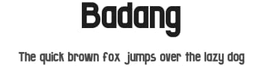 Badang by Cenz Qobbal — Sans Serif Font — thumbnail 1