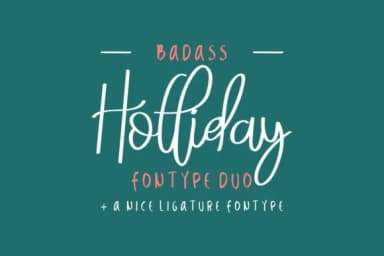 Badass Holliday Duo Font by EdricStudio — Script Handwritten Font — thumbnail 1