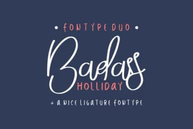 Badass Holliday Duo Font by EdricStudio — Script Handwritten Font — thumbnail 2